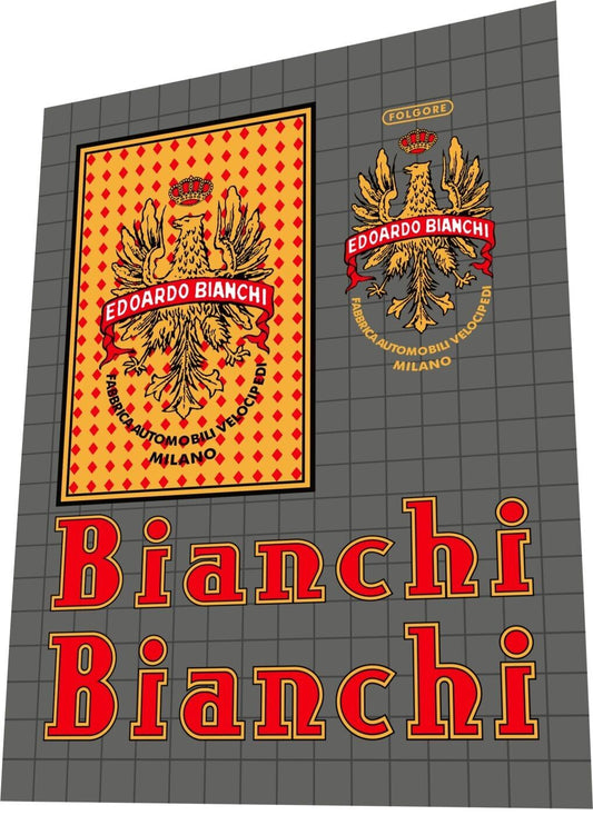 BIANCHI Folgore (1940) Frame Decal Set - Bike Decal Replace