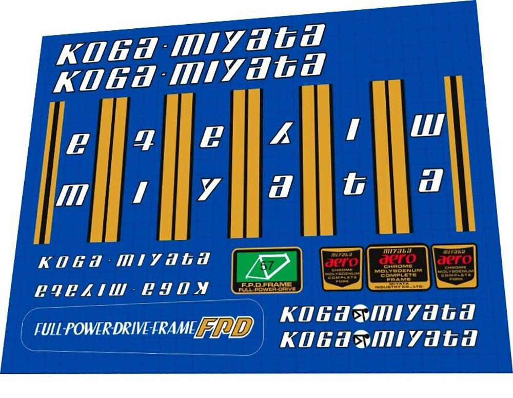 KOGA MIYATA Full Pro A (1982) Frame Decal Set