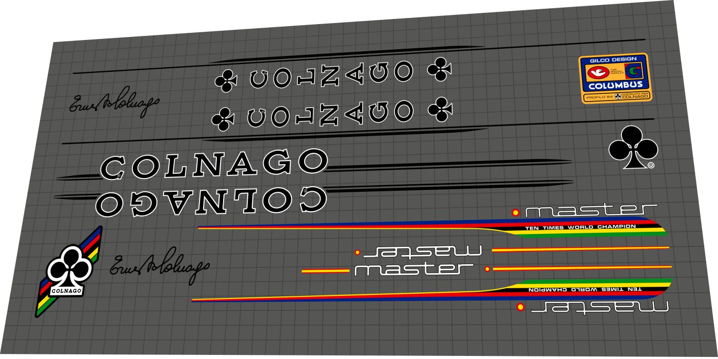COLNAGO Master Italia (1984) Frame Decal Set