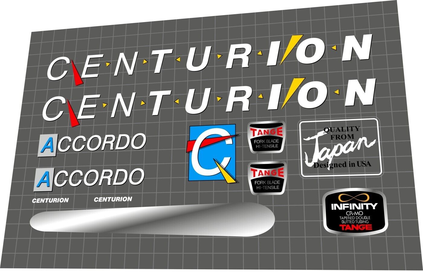 CENTURION Accordo (1986) Frame Decal Set