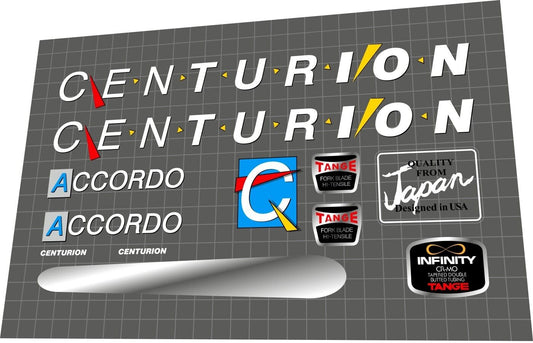 CENTURION Accordo (1986) Frame Decal Set - Bike Decal Replace
