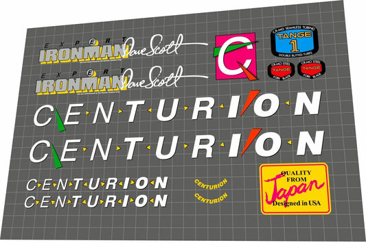CENTURION Ironman (1987) Expert Frame Decal Set - Bike Decal Replace