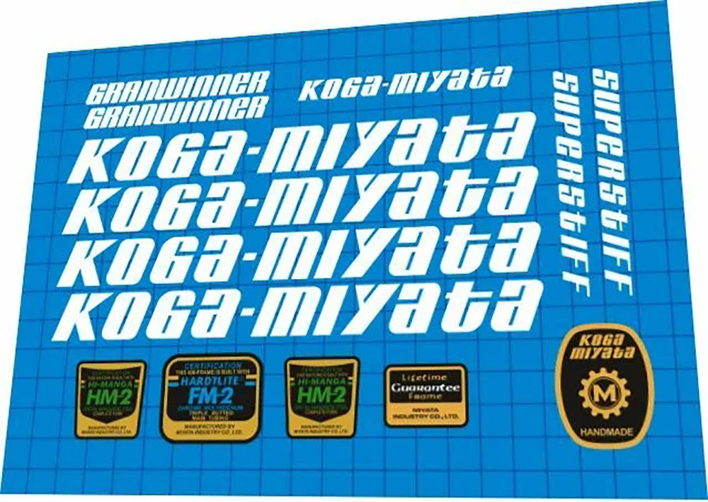KOGA MIYATA Granwinner (1987) Frame Decal Set