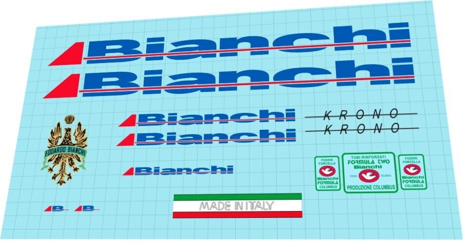 BIANCHI Krono (1989) Frame Decal Set