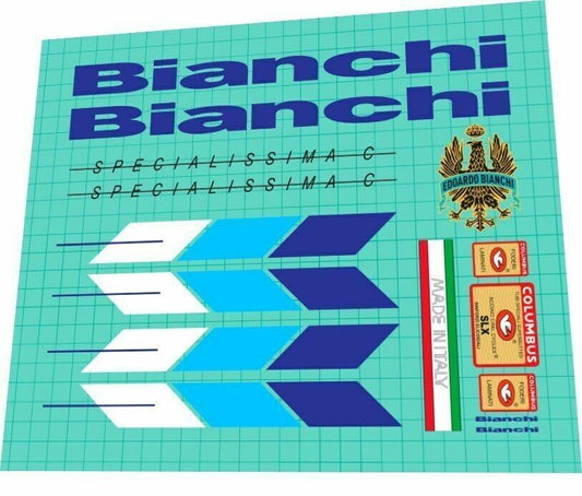 BIANCHI Specialissima (1987) C Frame Decal Set - Bike Decal Replace