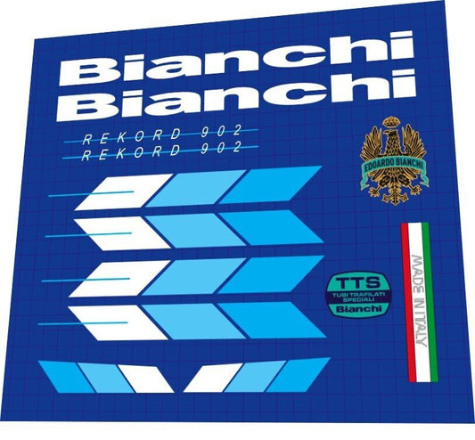 BIANCHI Rekord (1988) 902 Frame Decal Set - Bike Decal Replace