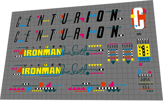 CENTURION Ironman (1988) Master Frame Decal Set - Bike Decal Replace