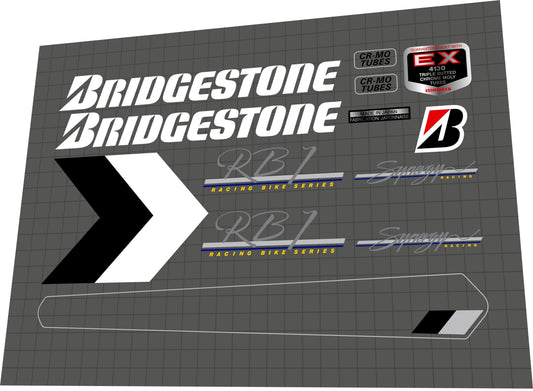 BRIDGESTONE RB-1 (1989) Synergy Frame Decal Set - Bike Decal Replace