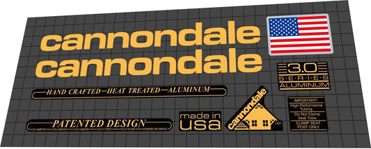 CANNONDALE ST400 (1989) Frame Decal Set - Bike Decal Replace