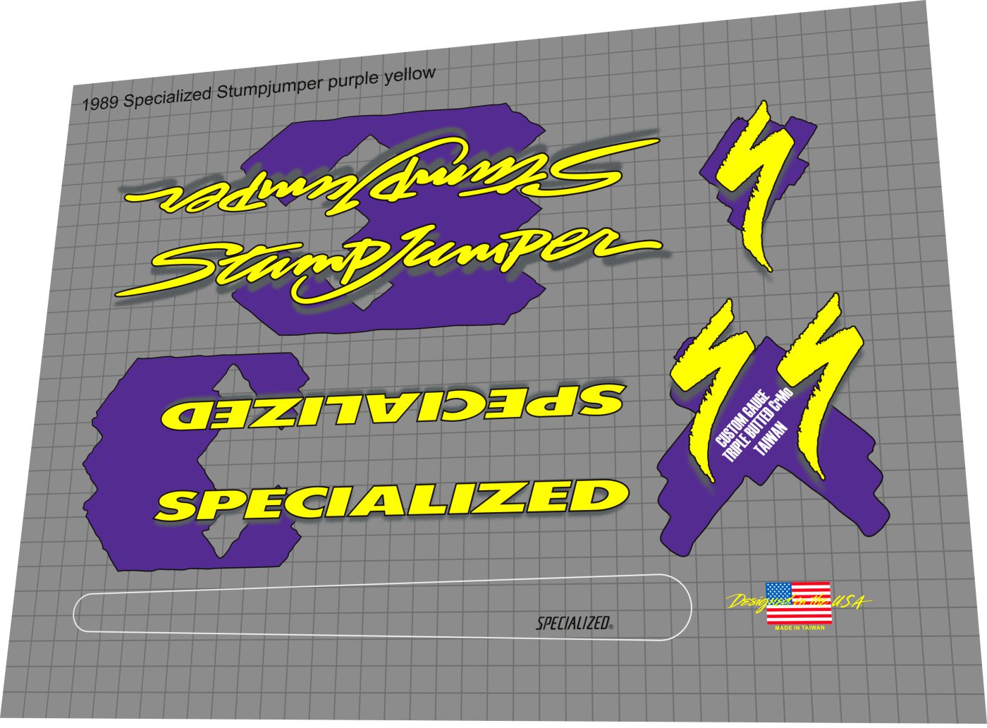 SPECIALIZED Stumpjumper (1988-1989) Frame Decal Set