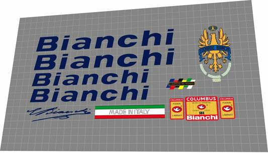 BIANCHI Campione Del Mondo (1990) Frame Decal Set - Bike Decal Replace