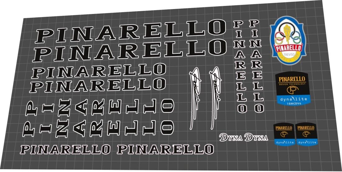 PINARELLO Dyna (1990) Lite Frame Decal Set