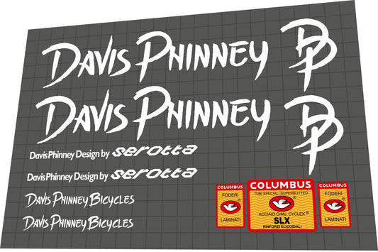 SEROTTA Davis Phinney (1990) Frame Decal Set - Bike Decal Replace