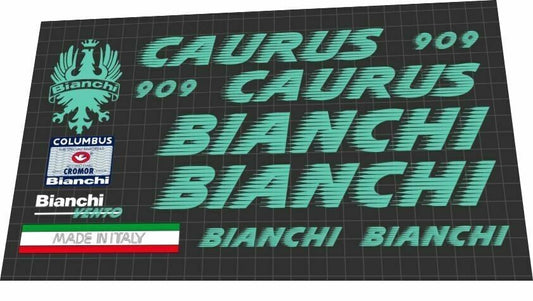 BIANCHI Caurus (1990s) 909 Frame Decal Set - Bike Decal Replace