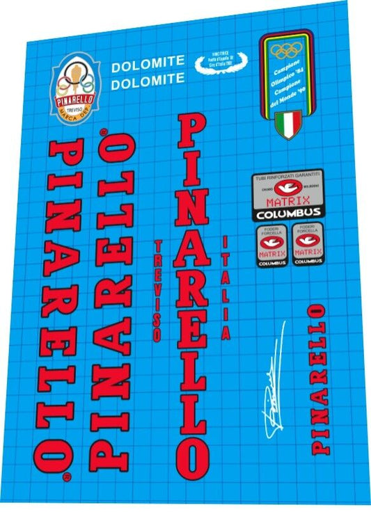 PINARELLO Dolomite (1990s) Columbus Matrix Frame Decal Set - Bike Decal Replace