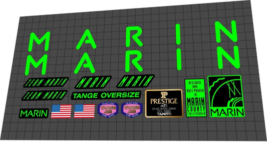 MARIN Team Marin (1991) Frame Decal Set - Bike Decal Replace