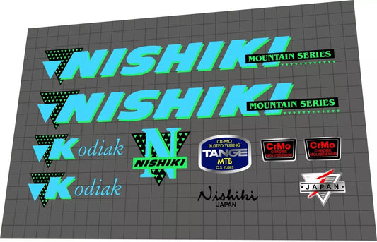 NISHIKI Kodiak (1991) Frame Decal Set