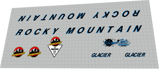 ROCKY MOUNTAIN Glacier (1991) Frame Decal Set - Bike Decal Replace