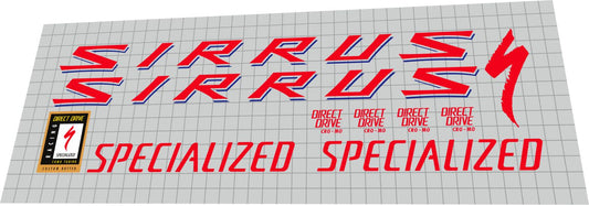 SPECIALIZED Sirrus (1991) Frame Decal Set - Bike Decal Replace