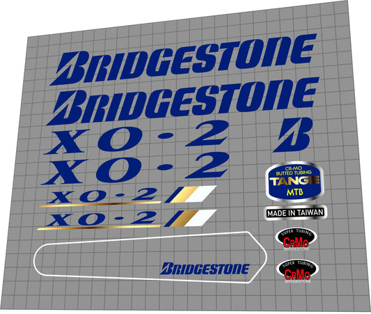BRIDGESTONE XO-2 (1992) Frame Decal Set