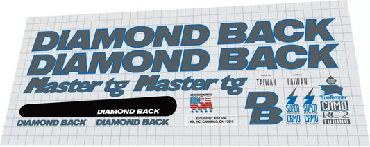DIAMONDBACK Back Master TG (1997) Frame Decal Set - Bike Decal Replace