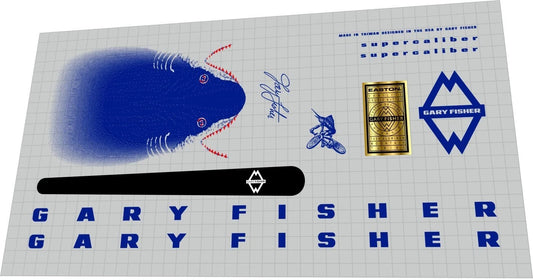 GARY FISHER Supercaliber (1992) Frame Decal Set