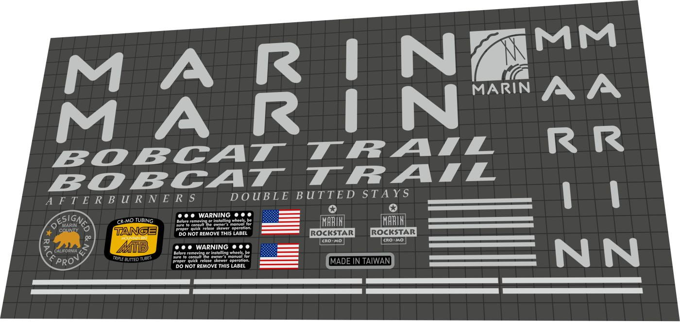 MARIN Bobcat Trail (1993) Frame Decal Set