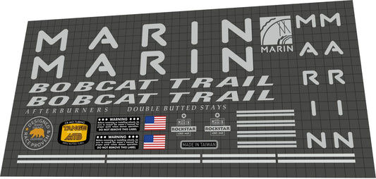 MARIN Bobcat Trail (1993) Frame Decal Set - Bike Decal Replace