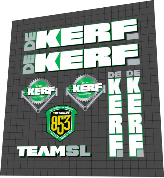 DEKERF (1994) Team SL Frame Decal Set - Bike Decal Replace