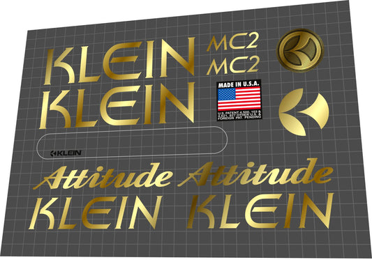 KLEIN Attitude (1994) MC2 Frame Decal Set - Bike Decal Replace