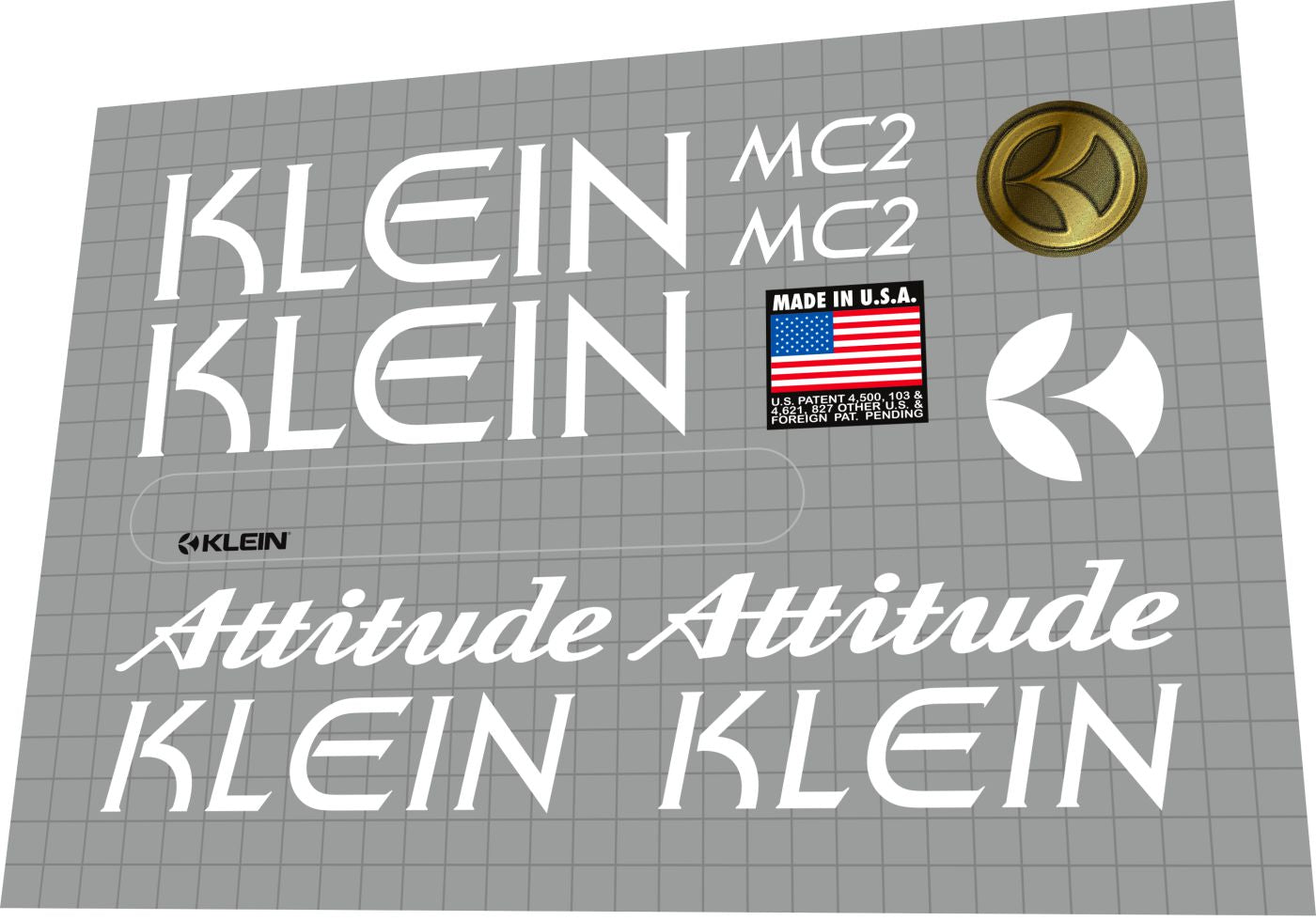 KLEIN Attitude (1994) MC2 Frame Decal Set