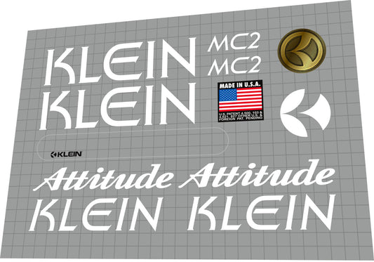 KLEIN Attitude (1994) MC2 Frame Decal Set - Bike Decal Replace
