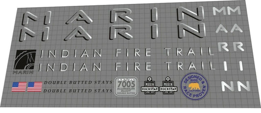 MARIN Indian Fire Trail (1994) Frame Decal Set - Bike Decal Replace