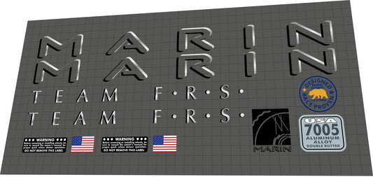 MARIN Team F.R.S. (1994) Frame Decal Set - Bike Decal Replace
