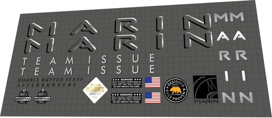 MARIN Team Issue (1994) Frame Decal Set - Bike Decal Replace