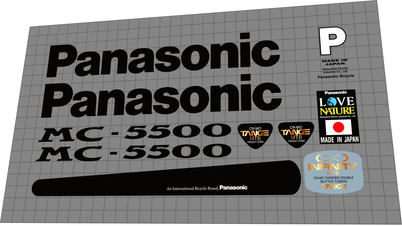 PANASONIC MC-5500 (1994) Frame Decal Set