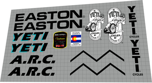 YETI A.R.C. (1994) Frame Decal Set - Bike Decal Replace