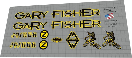 GARY FISHER Joshua Z (1996) Frame Decal Set