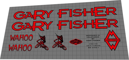 GARY FISHER Wahoo (1996) Frame Decal Set - Bike Decal Replace