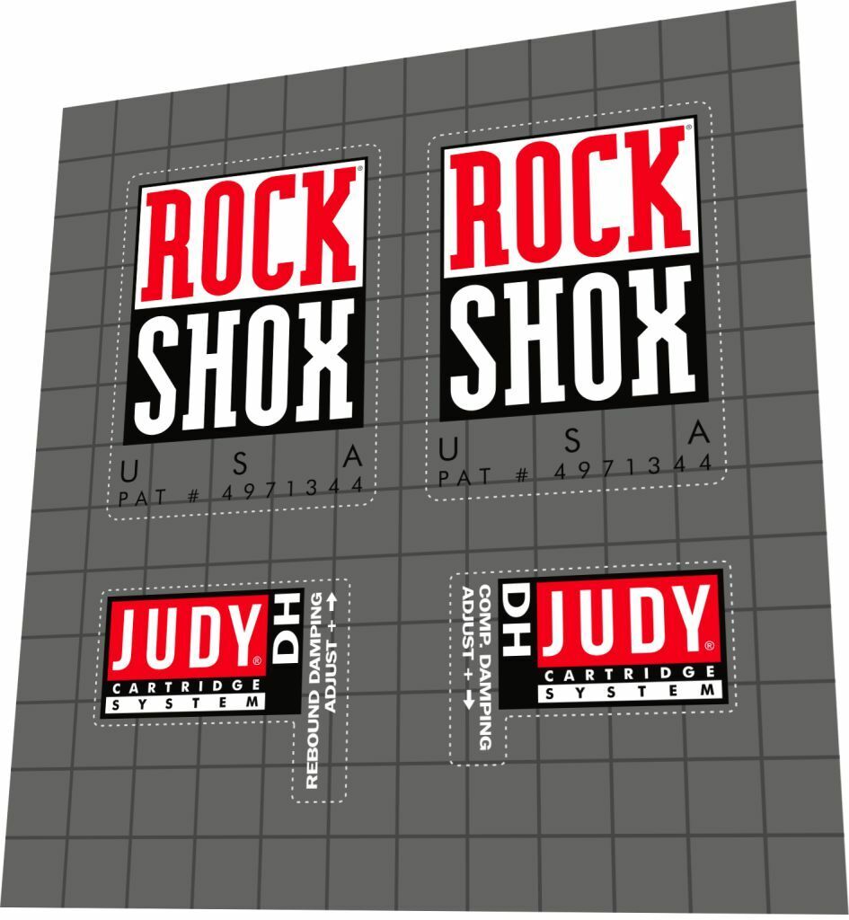 ROCKSHOX Judy DH (1996) Fork Decal Set