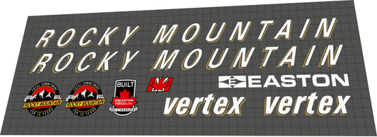 ROCKY MOUNTAIN Vertex (1996) Frame Decal Set - Bike Decal Replace