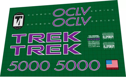TREK 5000 (1995) Frame Decal Set