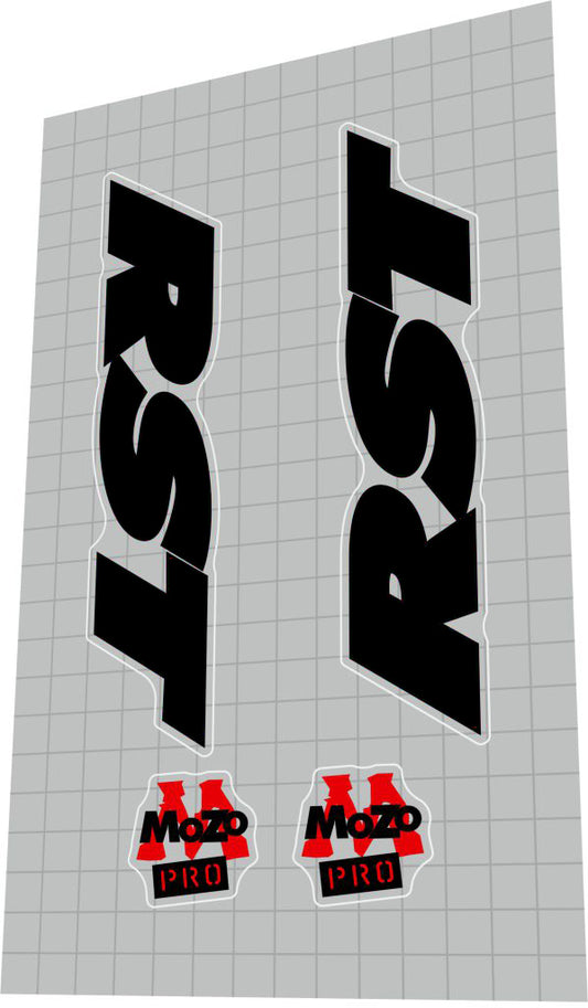 RST Mozo Pro (1996) Fork Decal Set - Bike Decal Replace