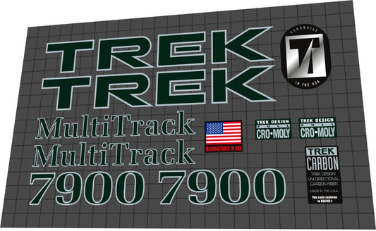 TREK 7900 (1996) MultiTrack Frame Decal Set - Bike Decal Replace
