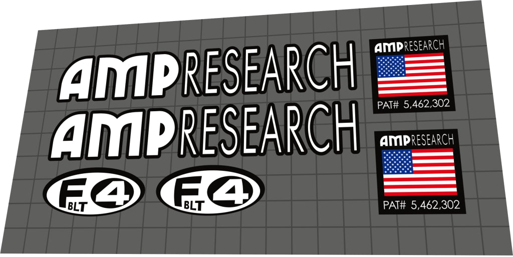 AMP RESEARCH F4 BLT (1997) Fork Decal Set