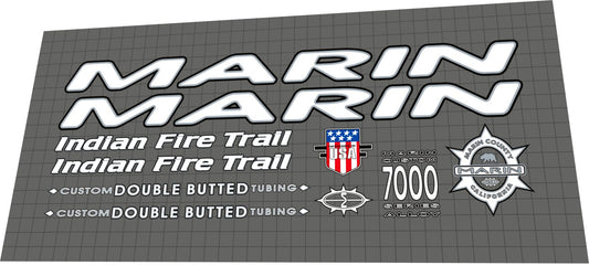 MARIN Indian Fire Trail (1997) Frame Decal Set - Bike Decal Replace