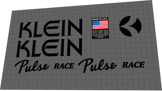 KLEIN Pulse Race (1997) Frame Decal Set