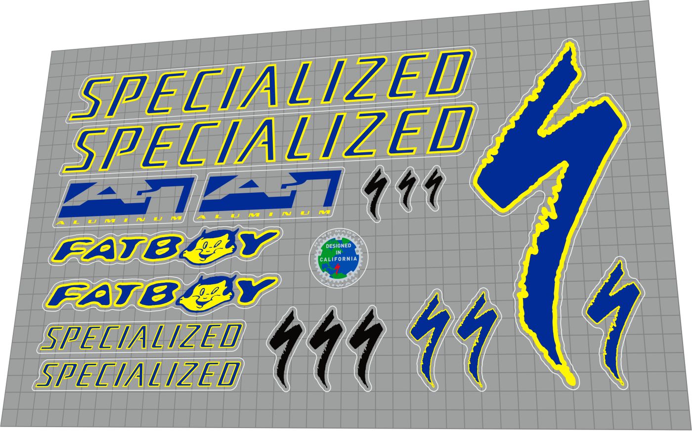 SPECIALIZED Fatboy A1 (1997) Frame Decal Set
