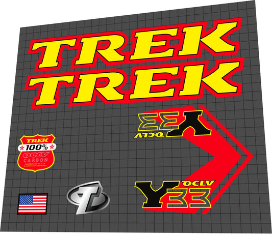 TREK Y33 (1997) OCLV Frame Decal Set - Bike Decal Replace
