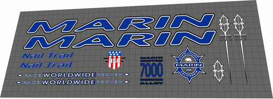 MARIN Nail Trail (1997) Frame Decal Set - Bike Decal Replace
